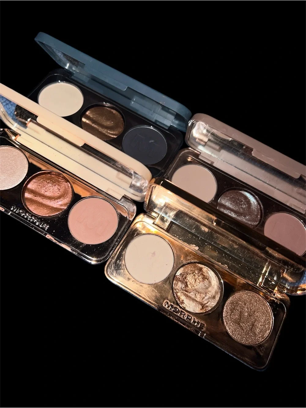 Morphe Brush & Accessory Case Set in Blue, Brown, Black, White